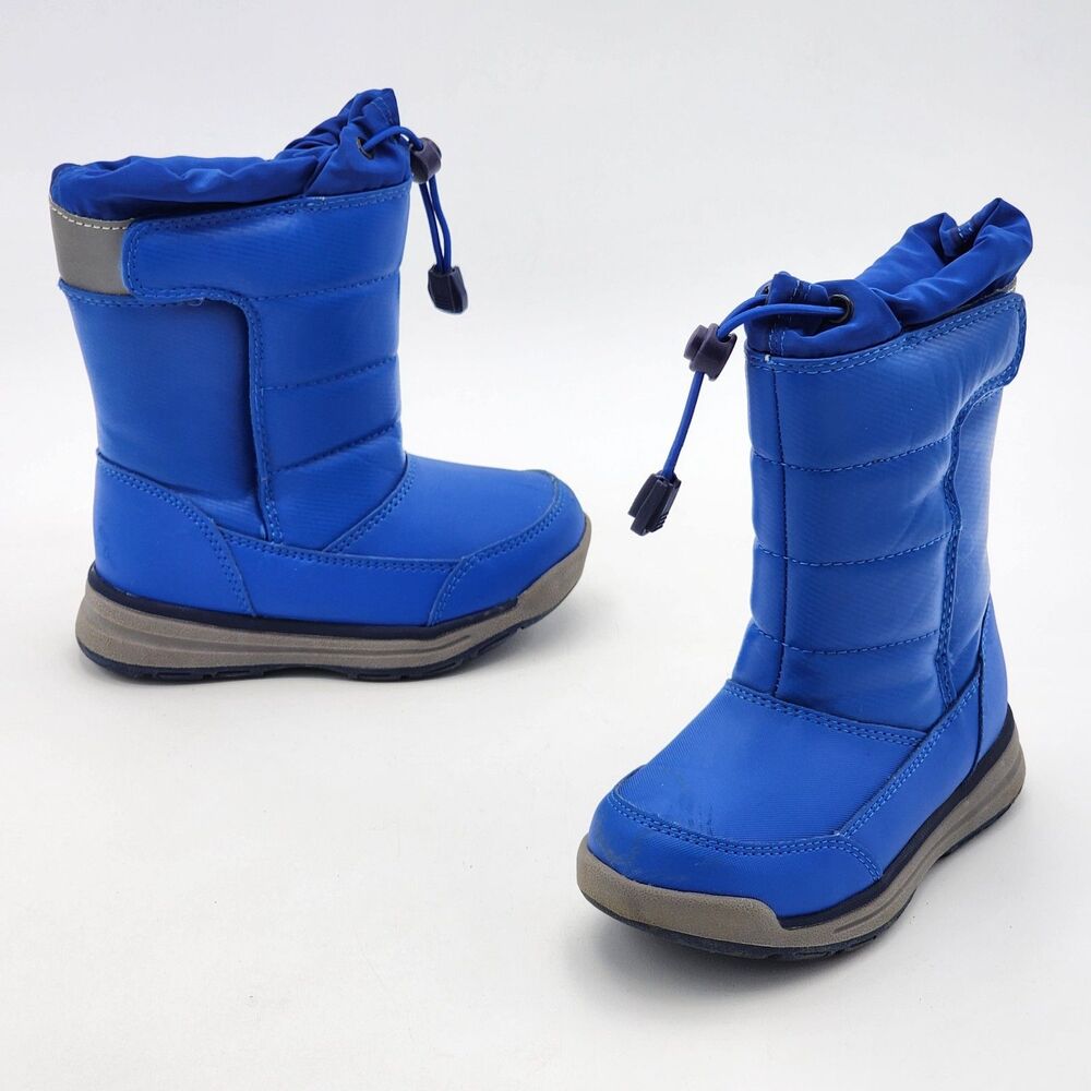 Lands End Kids Insulated Snow Boots Waterproof Blue Unisex Toddler's Size 9